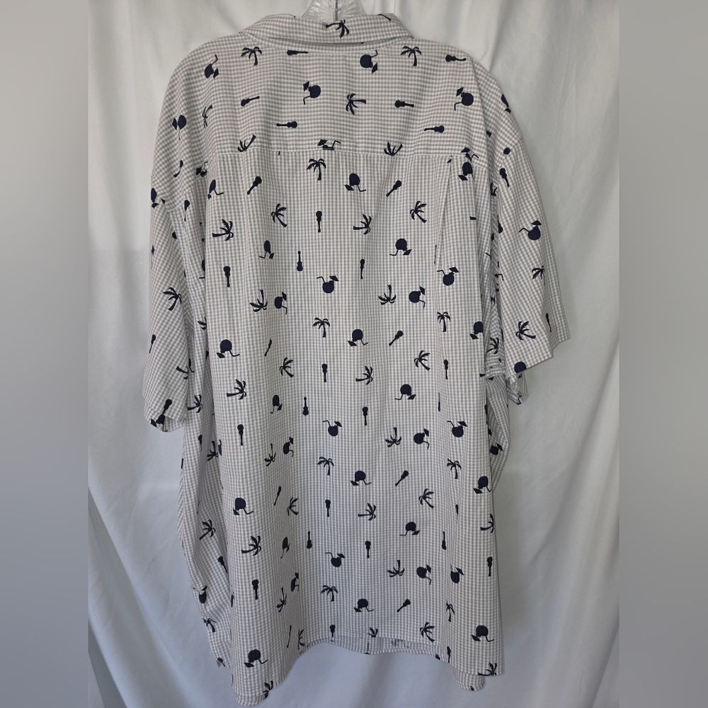 HB Casual Patterned Button Down Shirt Summer Shir… - image 6